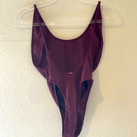Laina Rauma Small thong onepiece swimsuit burgundy S - Picture 4 of 13